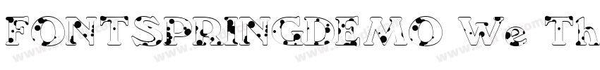 FONTSPRINGDEMO We Th字体转换
